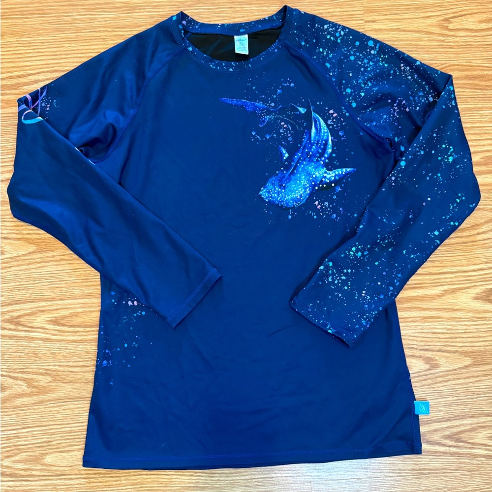 Spacefish Army Rashguard - Whale Shark Wonders Aggressor Sleeve 2XL